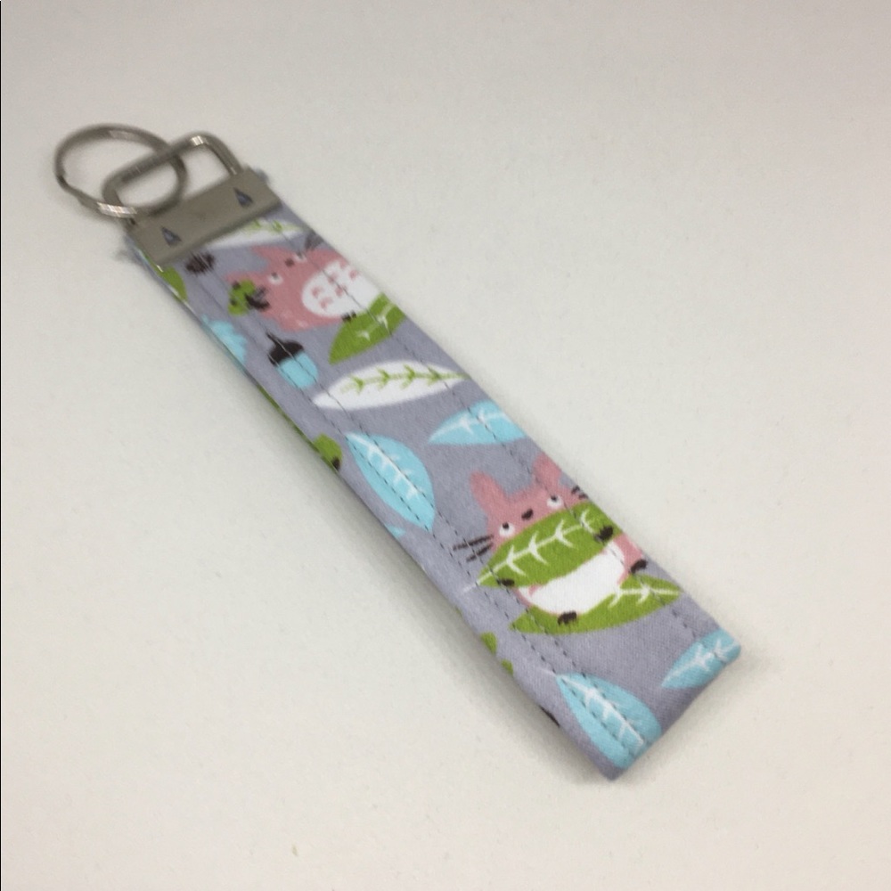 Key Fob Wristlet Key Chain 2 Pack in Totoro Print